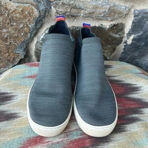 Rothy's The Chelsea 010-006 Womens Fog Melange Round Toe Pull On Ankle Boots